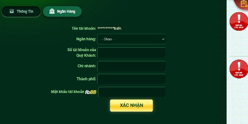Hướng dẫn rút tiền FB88
